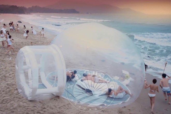 盐田充气球形帐篷